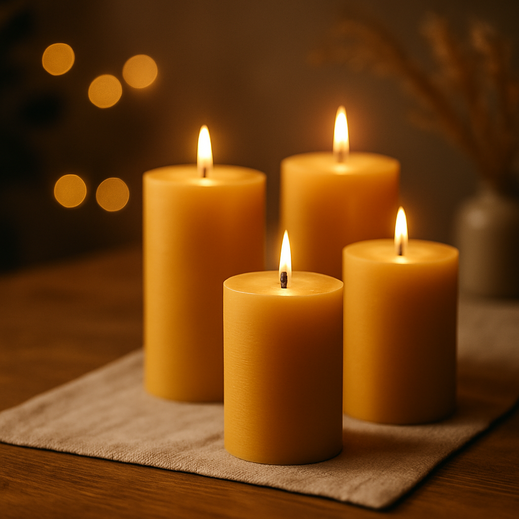 Stumpenkerzen Bienenwachs