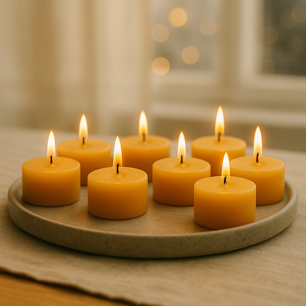 Bienenwachs Teelichter von Figura Santa