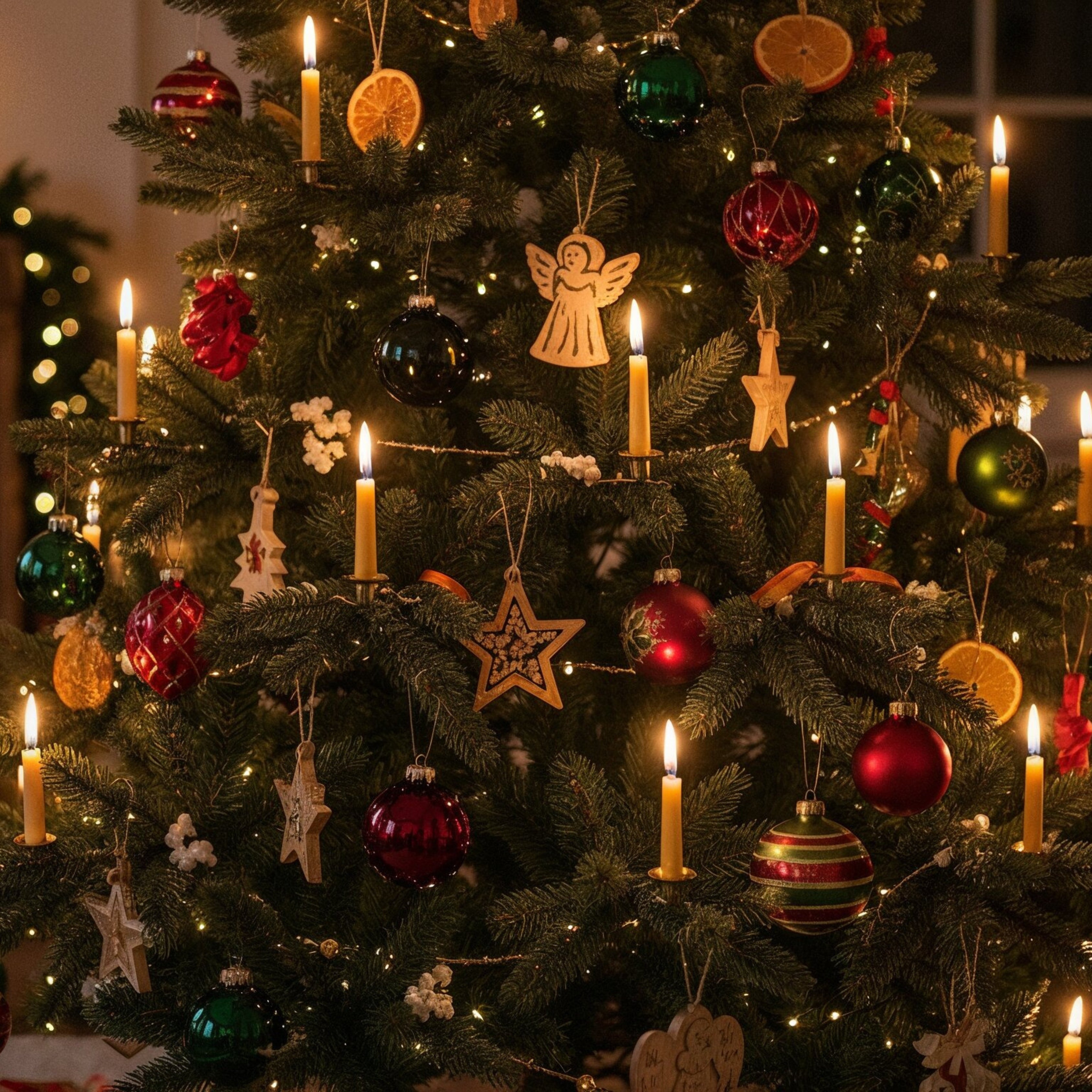 Bienenwachs Christbaumkerzen