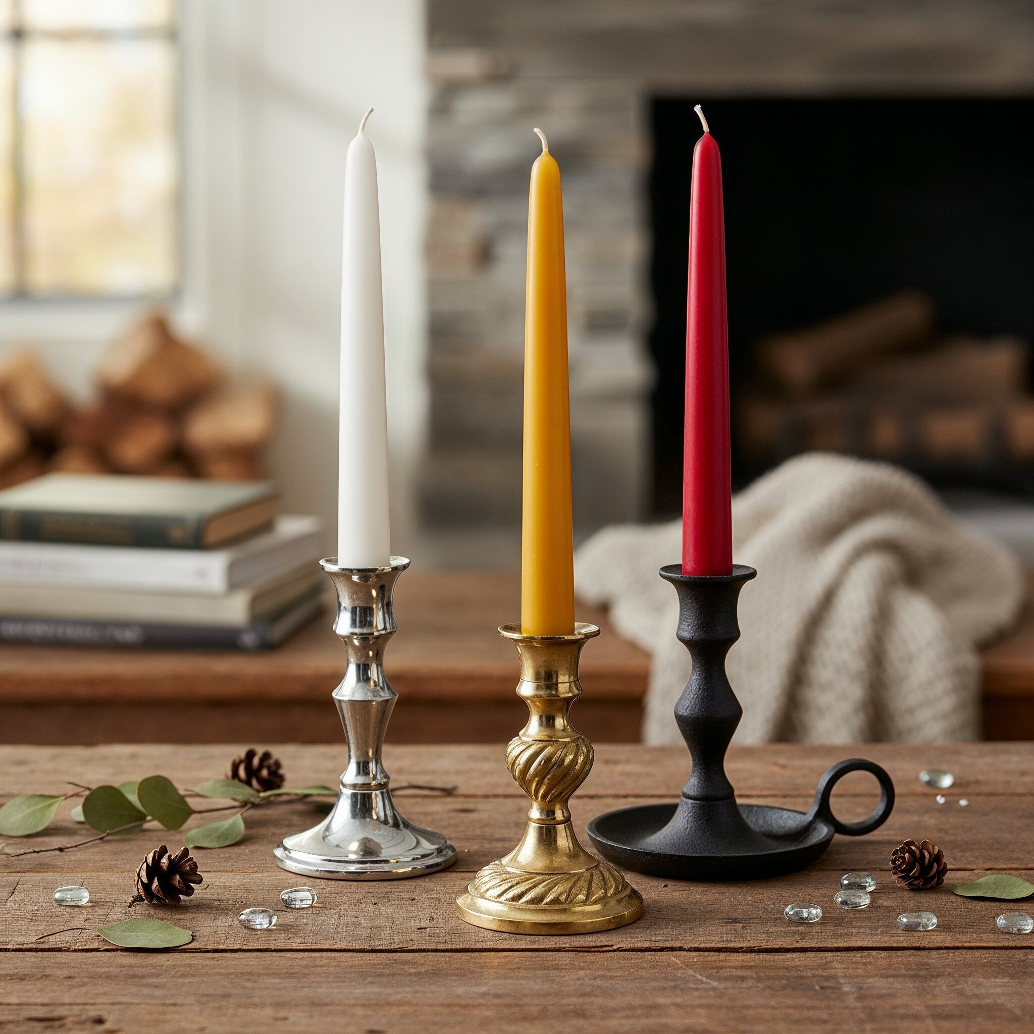 Bienenwachs Stabkerzen