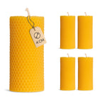 Bienenwachs Wabenkerze