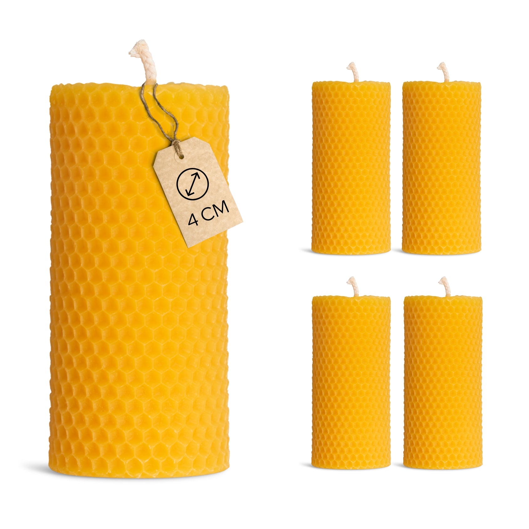 Bienenwachs Wabenkerze