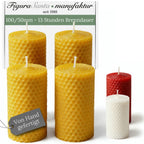 Bienenwachskerzen- Wabenkerzen 10/5cm 4er Set