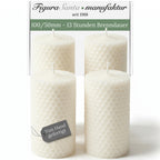 Bienenwachskerzen- Wabenkerzen 10/5cm 4er Set