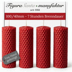 Bienenwachskerzen- Wabenkerzen 10/4cm 4er Set