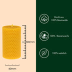 Bienenwachskerzen- Wabenkerzen 10/4cm 4er Set - figurasanta.de