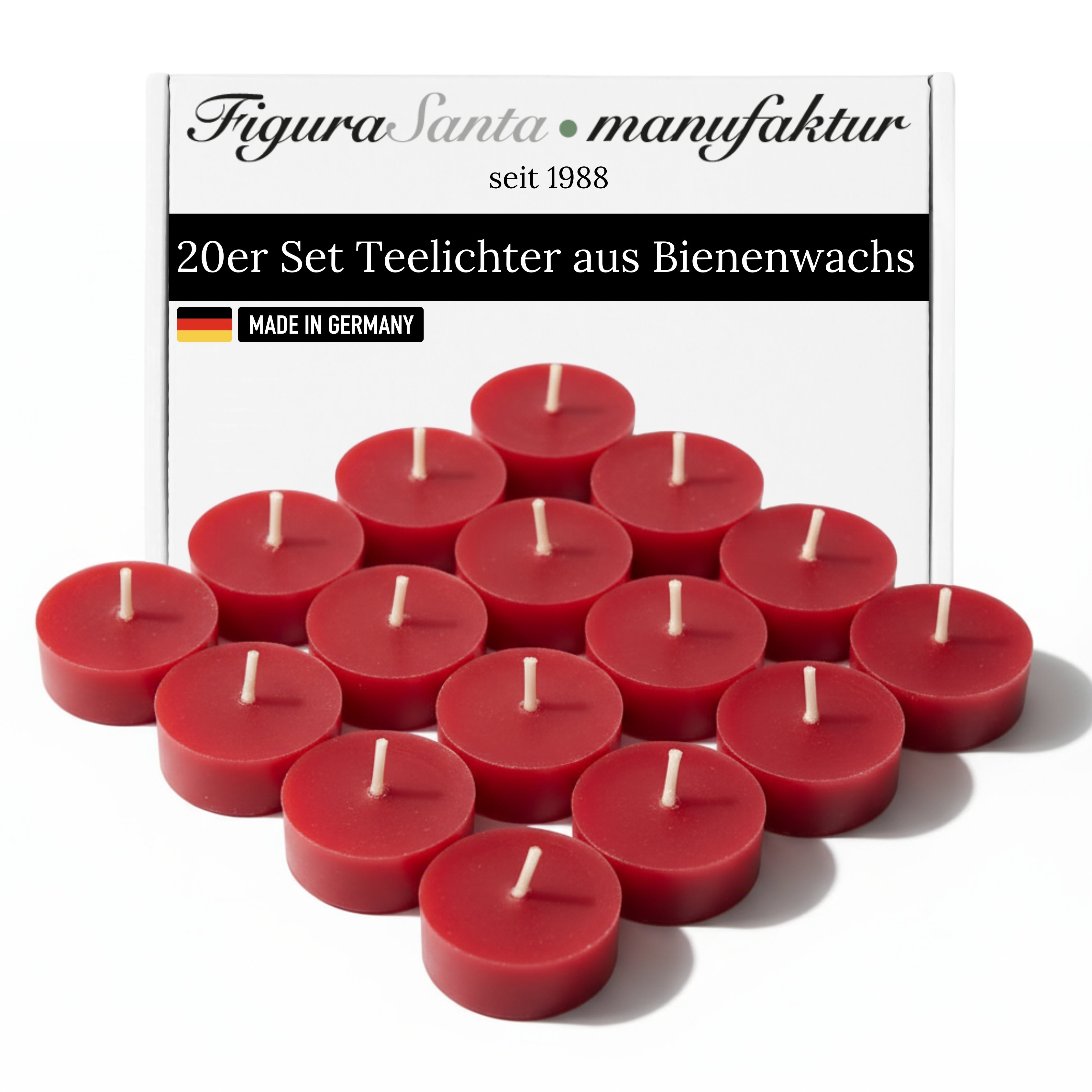Bienenwachskerzen- Teelichter 20 Stk