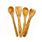 Olivenholz Küchenhelfer-Set, 4-teilig