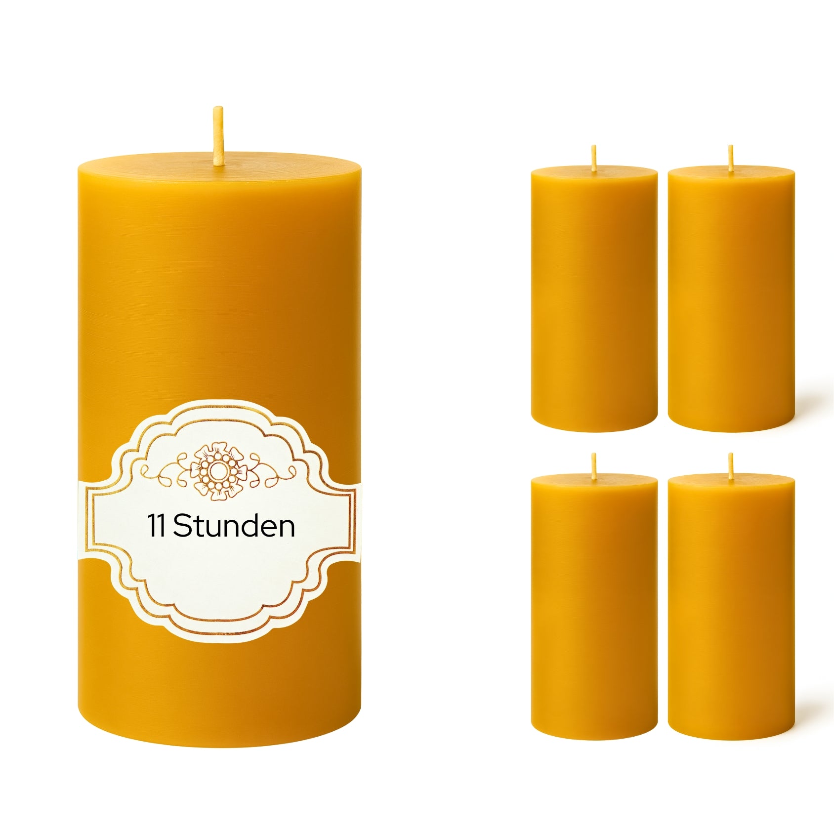 Stumpenkerzen Bienenwachs