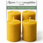 Bienenwachskerzen- Wabenkerzen 6/5cm 4er Set