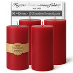 Bienenwachskerzen- Stumpenkerzen 9,5/4cm 4er Set