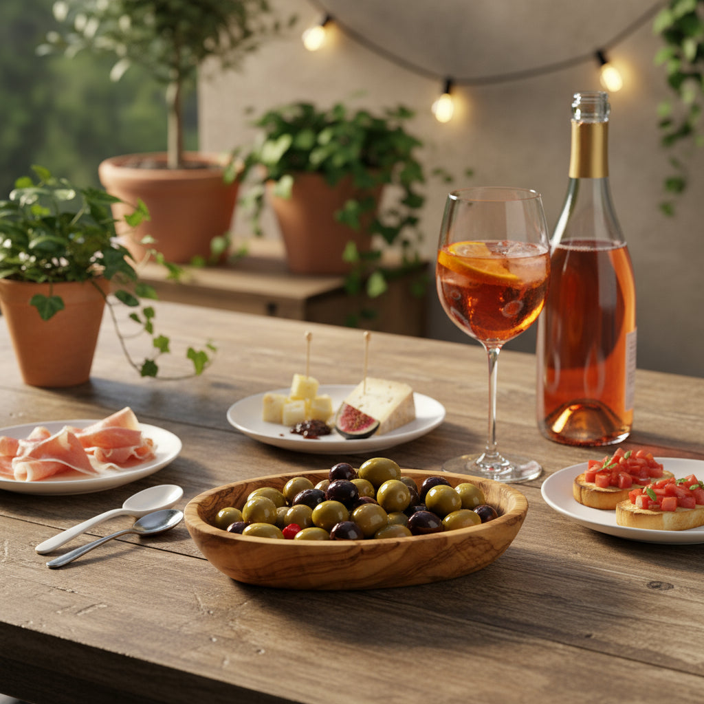 Ovales Schälchen aus Olivenholz