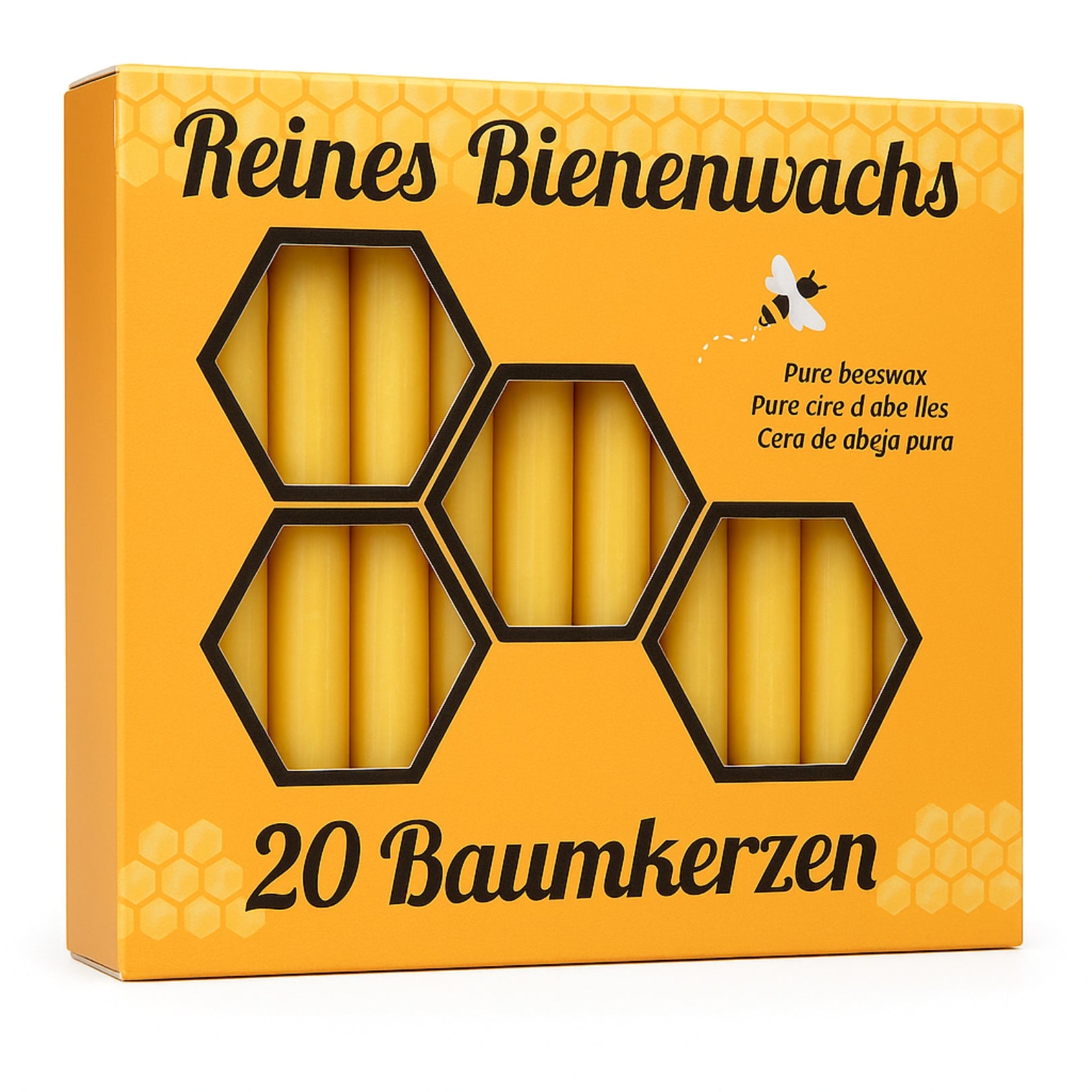 Bienenwachskerzen- Baumkerzen 9,5/1cm - figurasanta.de