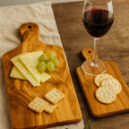 2er Set Olivenholzbretter mit Griff (23cm & 30cm)