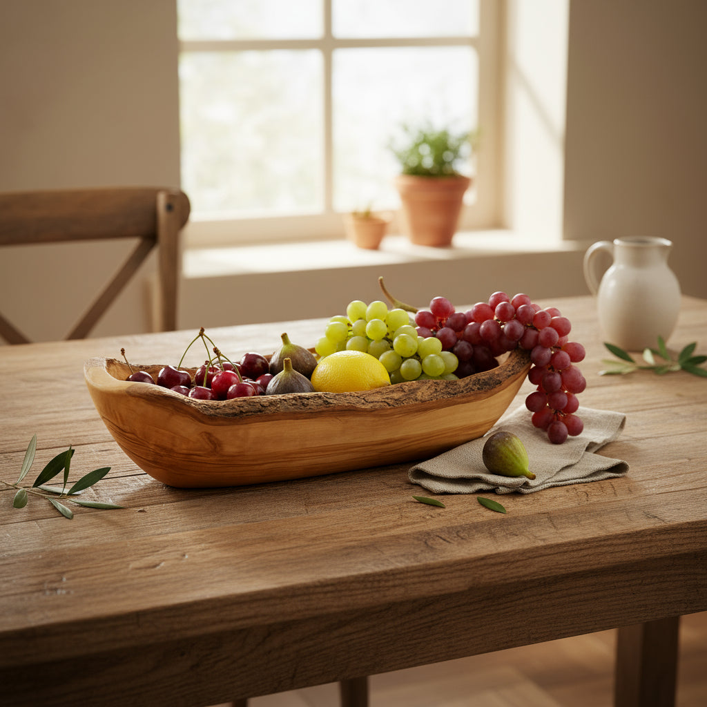 Olivenholz Brotschale