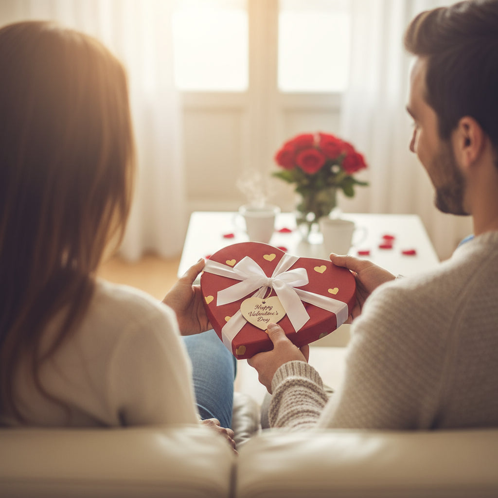 Frühstücksbrettchen aus Olivenholz in Herzform (22cm)