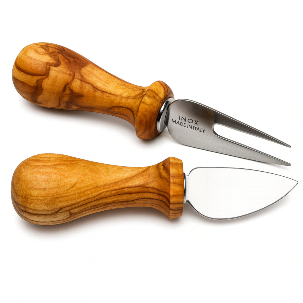 Käsemesser-Set aus Olivenholz