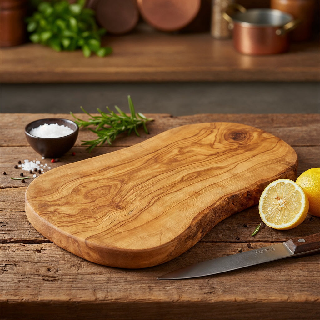 Olivenholz Schneidebrett rustikal
