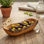 Olivenholz Servierschale rustikal