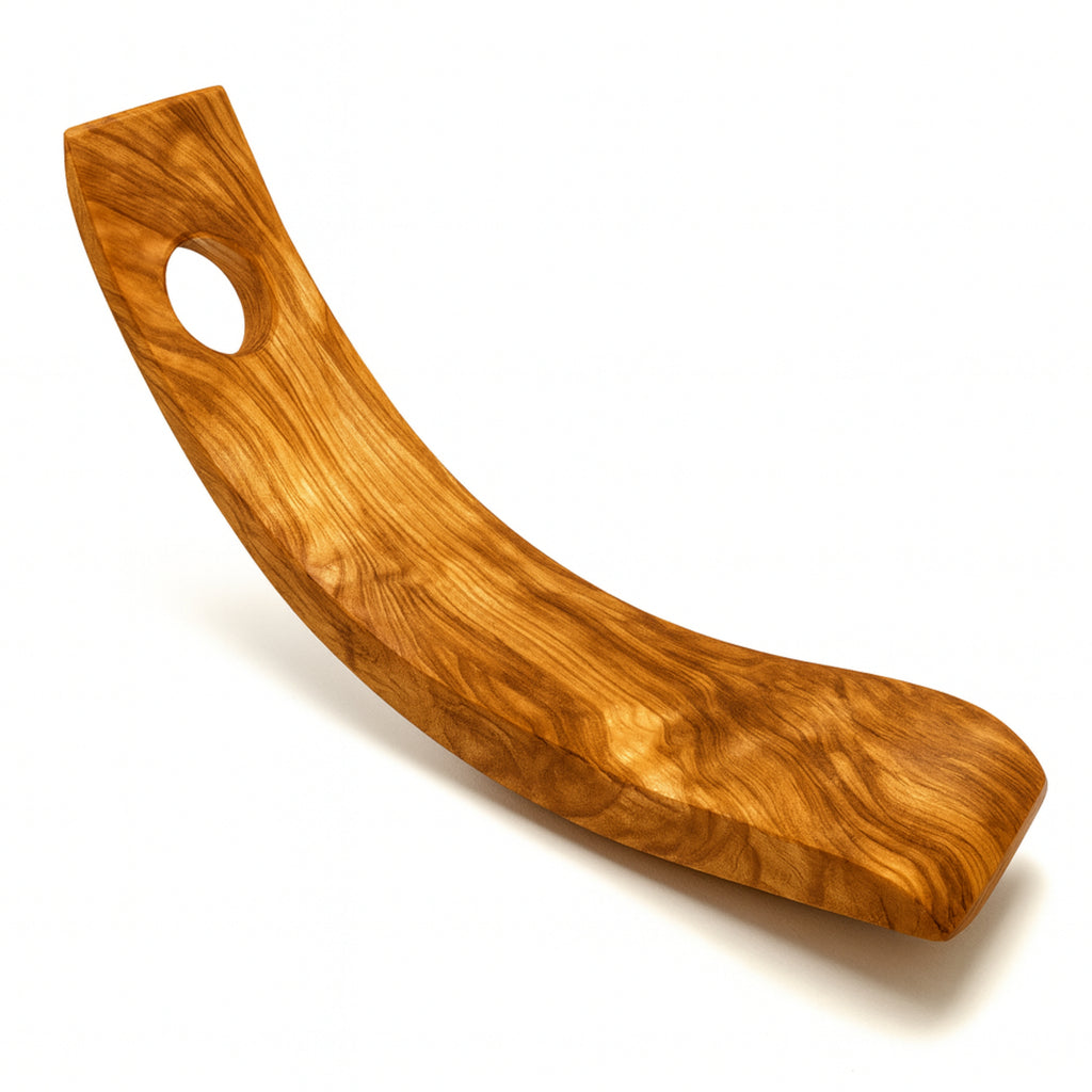 Weinhalter "Welle" aus Olivenholz