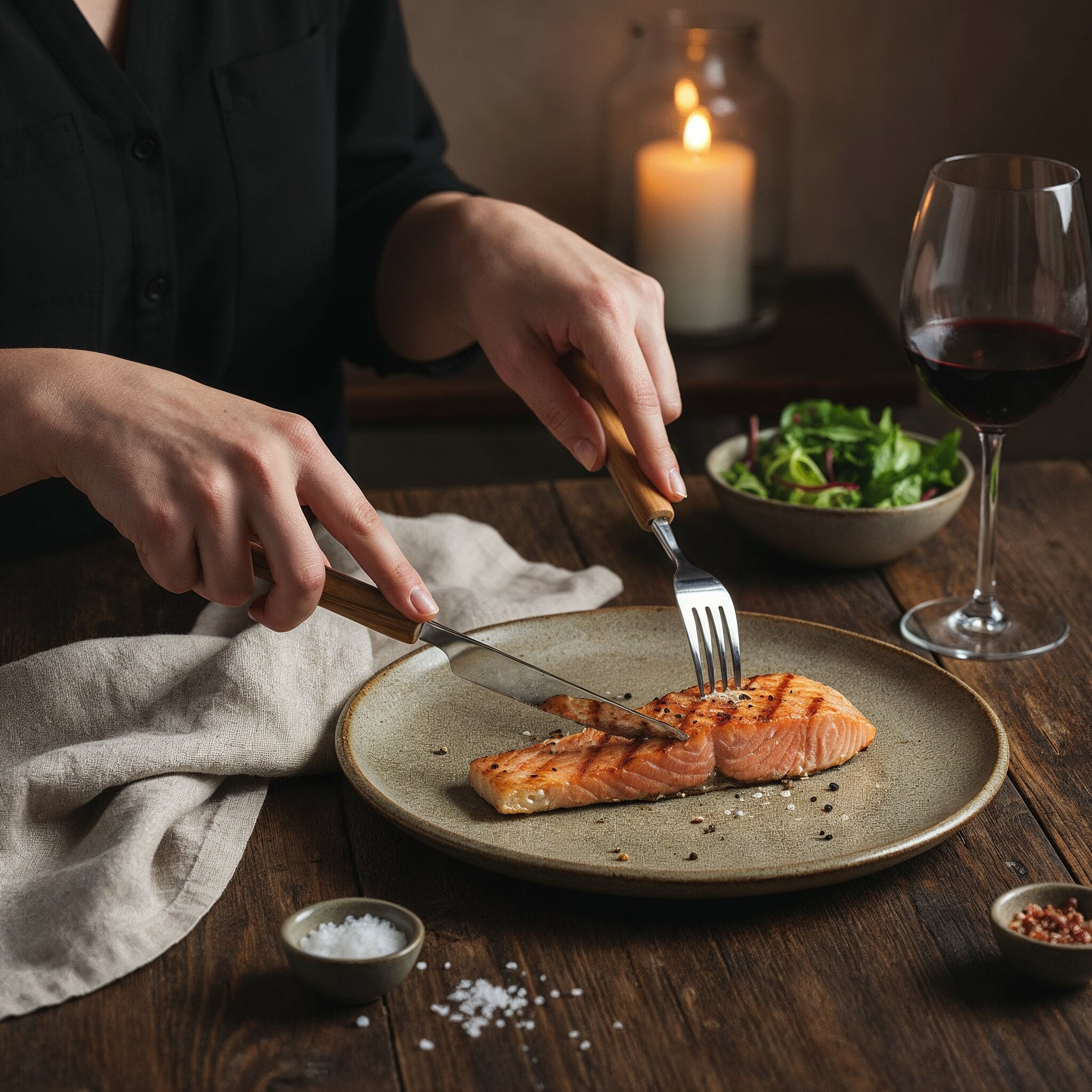 Besteck aus Olivenholz