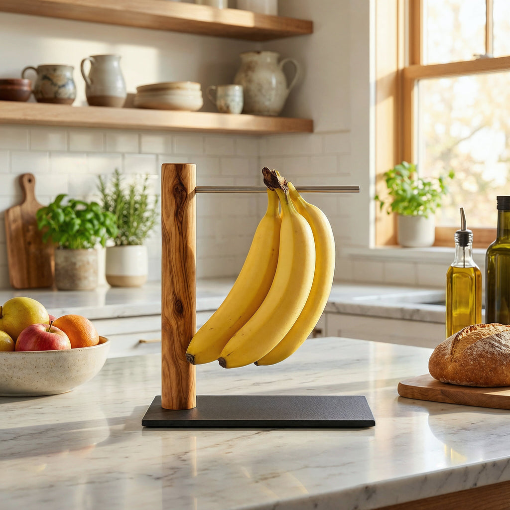 Bananenhalter Olivenholz